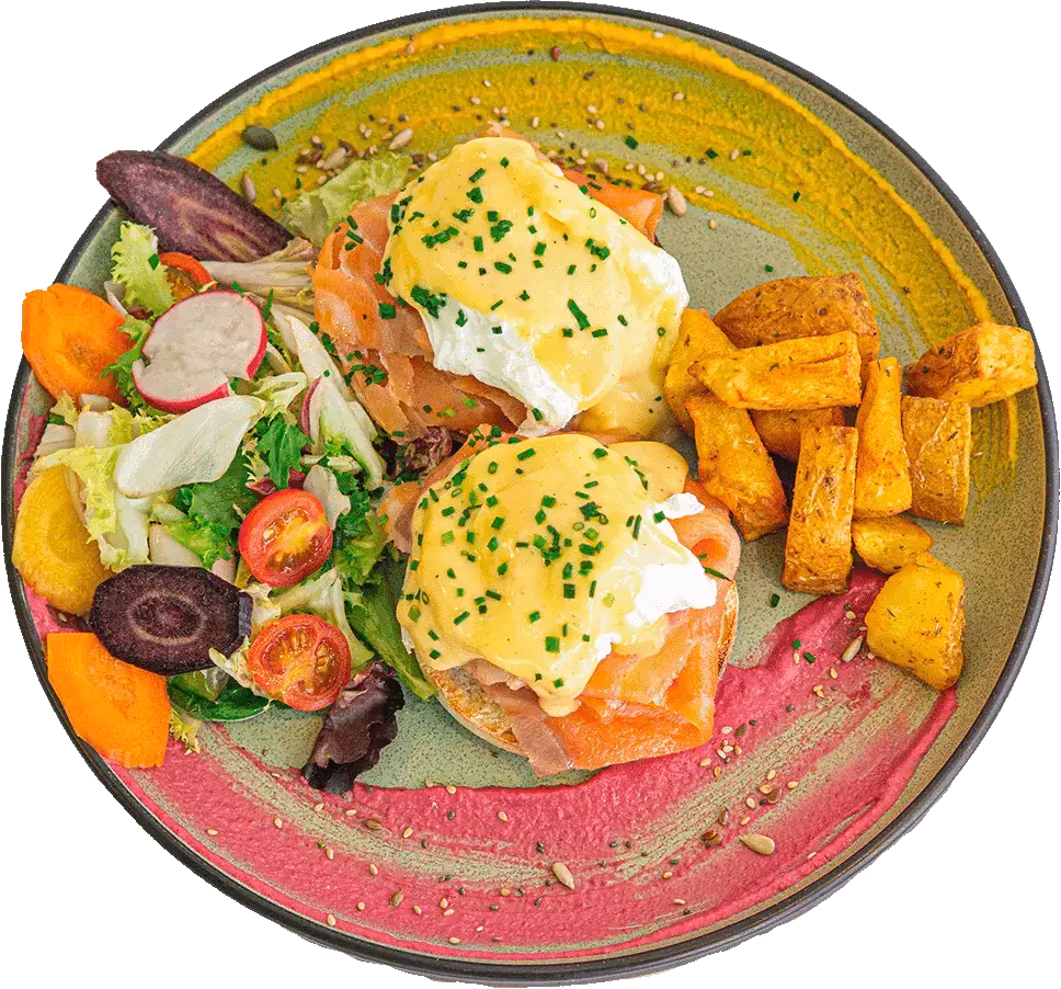 Nordic Benedict - Huevos poché con salmón y salsa holandesa