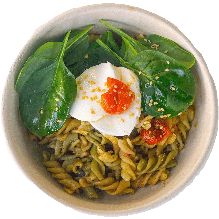 Pasta Lovers - Pasta con tomate asado, mozzarella y pesto